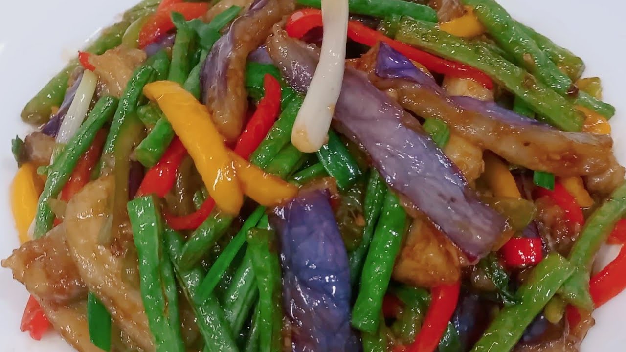 CARA MASAK TERONG BIAR WARNANYA CANTIK MENARIK DAN ENAK // MASAKAN HONGKONG