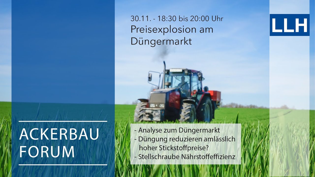 Digitales LLH Ackerbauforum – LLH Pflanzenbauberatung im Dialog 