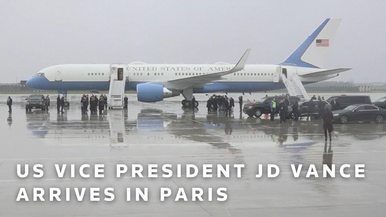 LIVE: US Vice President JD Vance arrives in Paris