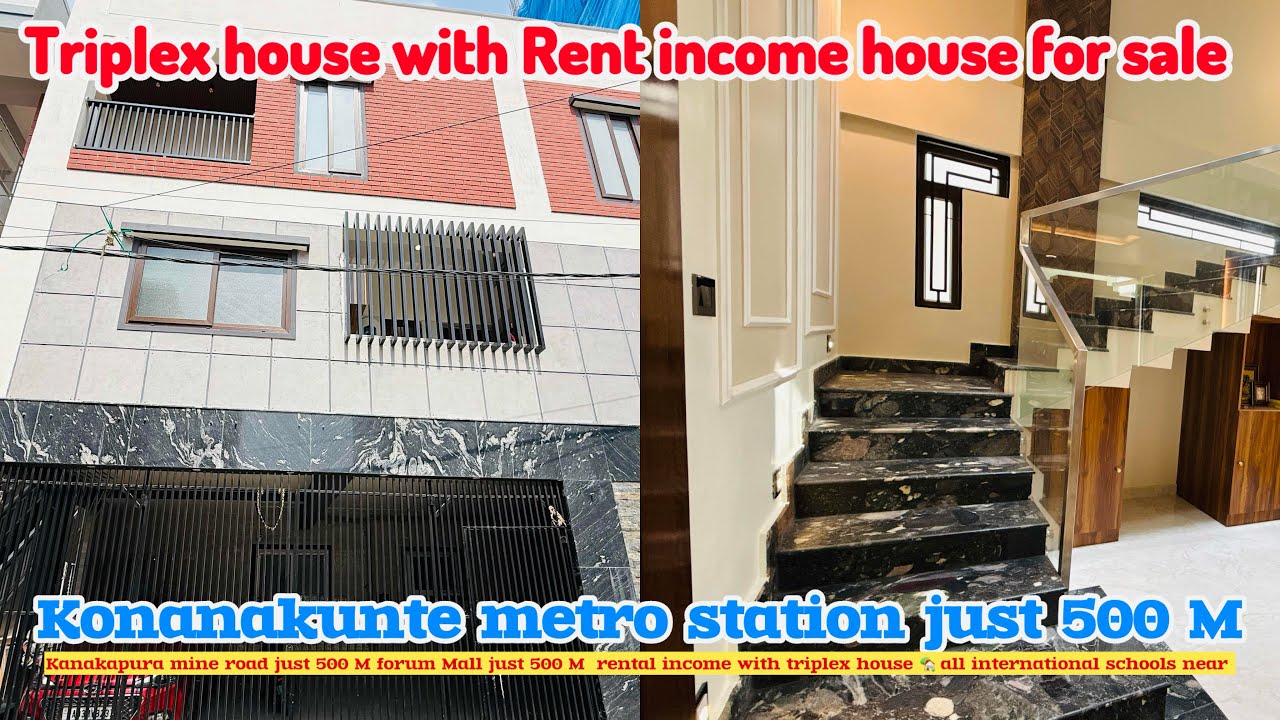 #132 Triplex house with rental Income for sale 34/40 E/F BBMP A+E khatha reddy to  R price 3.50 cr 