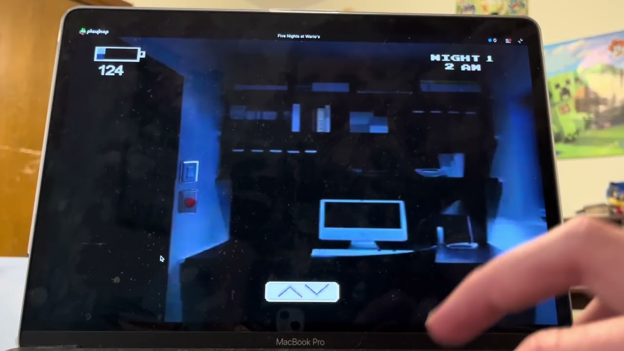 Playing a Glitched Five Nights at Wario’s Game.
