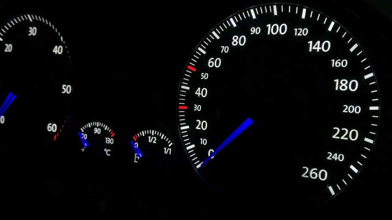 Golf 5 dash Leds/cluster blue