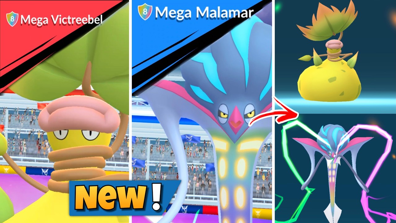Mega VICTREEBEL & Mega MALAMAR LeveL 8 Raid in Pokemon GO.
