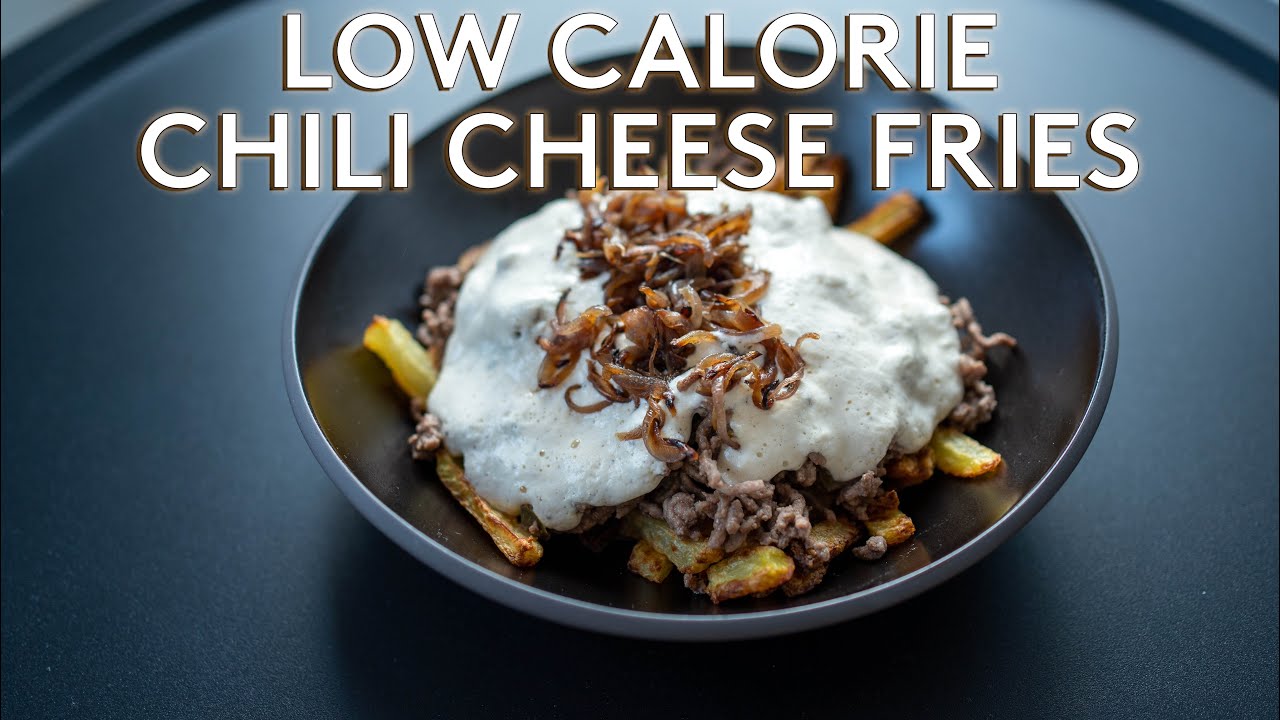 Low Calorie Chili Cheese Fries recipe ( + SECRET to crispy oven or air fryer fries) | Anabolic meal
