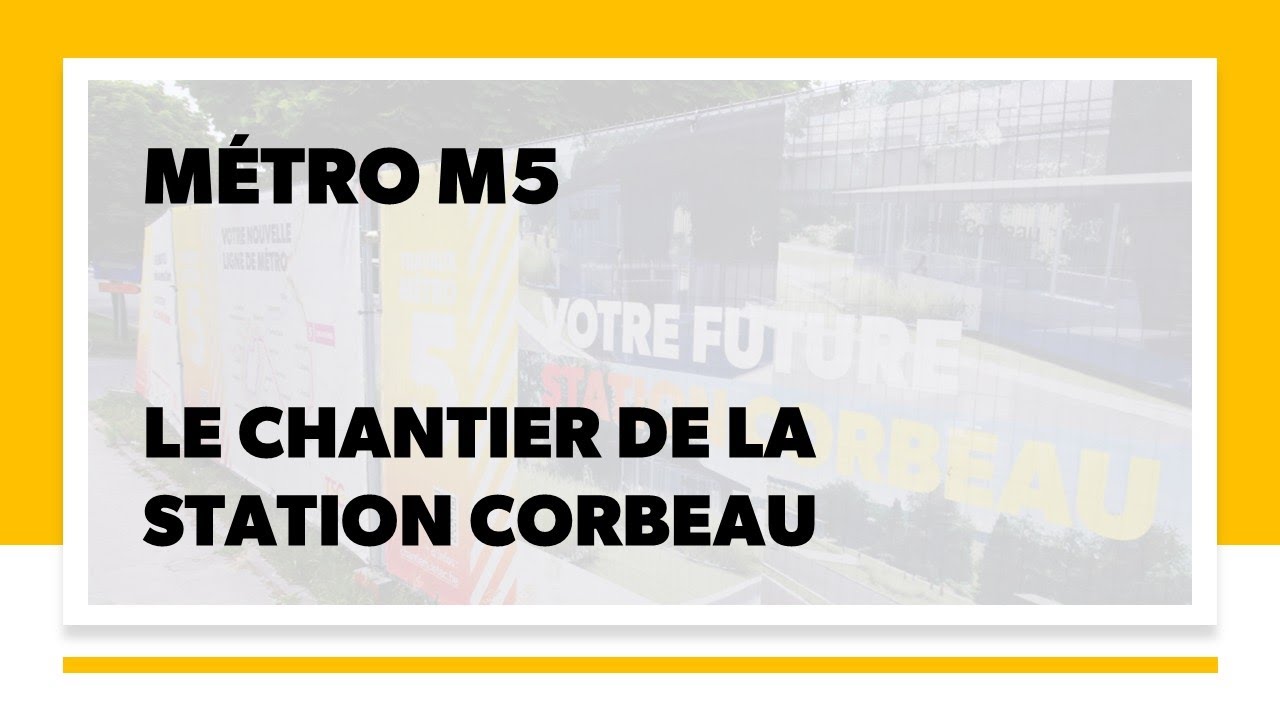 Les avancées du métro M5 : le chantier de la station Corbeau (E1/3)