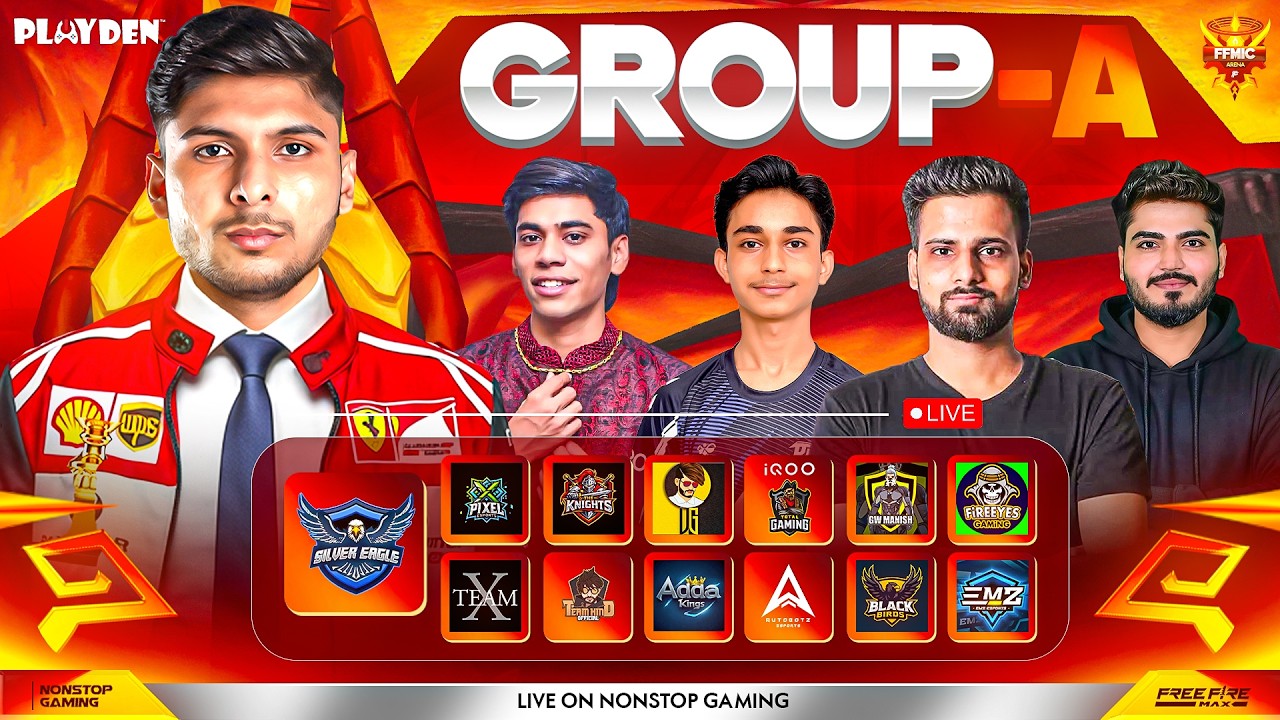 FFMIC ARENA GROUP-A 🥶🔥 || TG, BB, HIND, UG , NG SE  #nonstopgaming