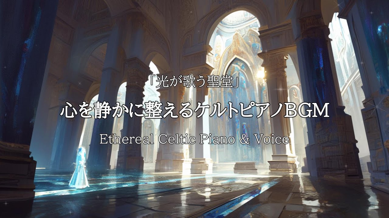【作業用BGM】光が歌う聖堂 ─ 透き通る歌声とケルトピアノ【癒し|リラックス】散歩 | 読書 |勉強 | 瞑想