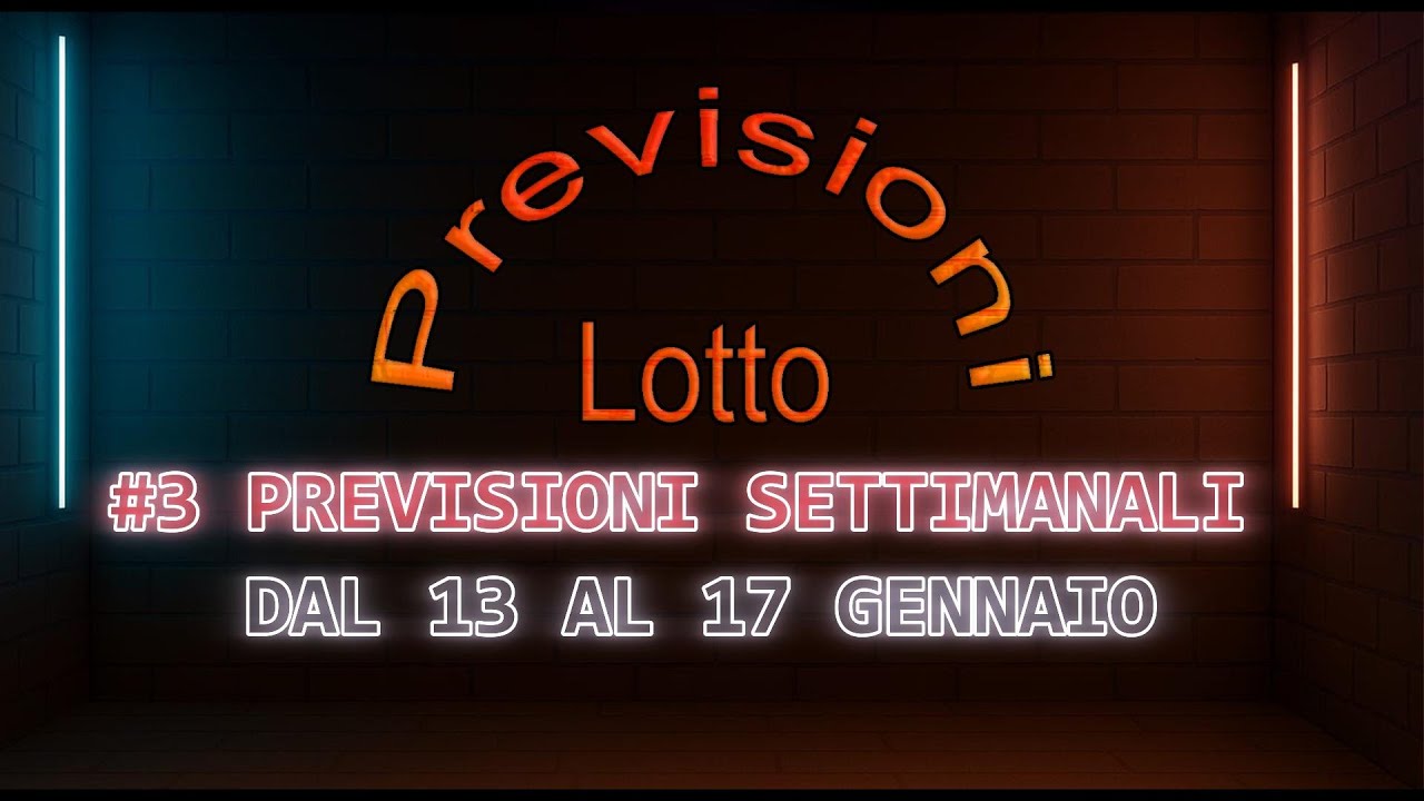 #03 Previsioni Settimanali Lotto Ruota di Torino