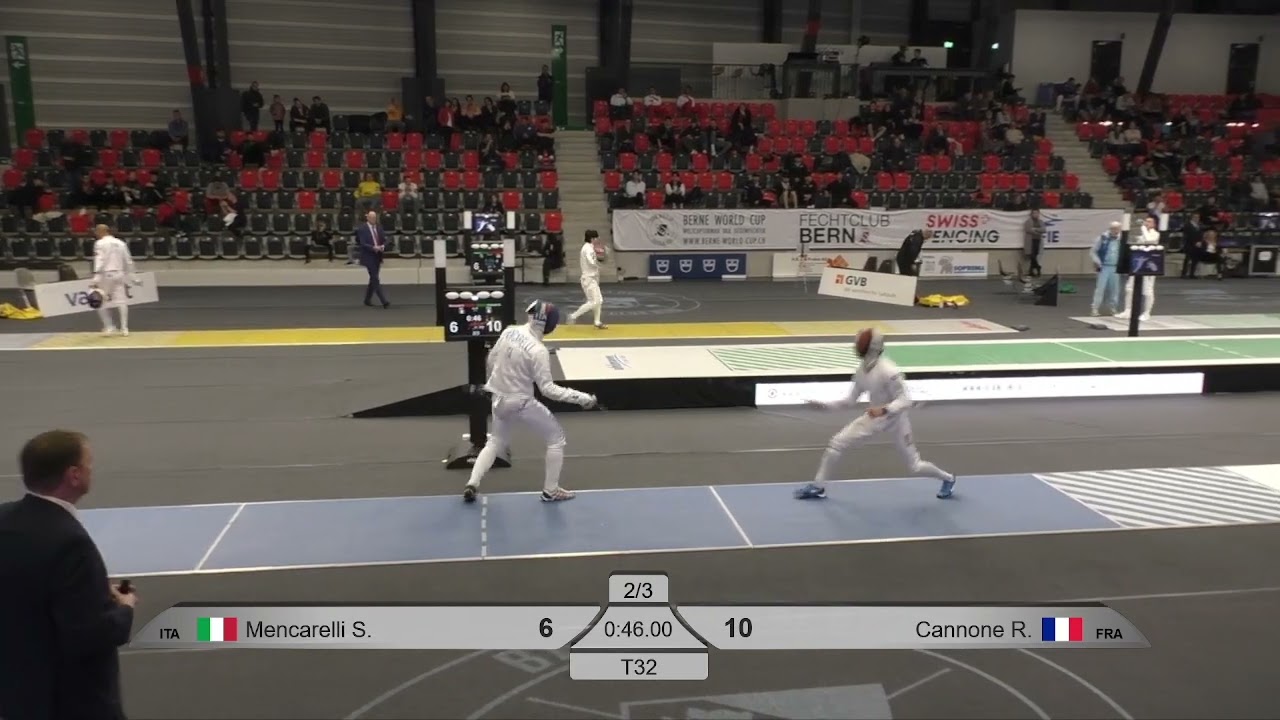 2024 385 T32 03 M E Individual Bern SUI WC BLUE CANNONE FRA vs MENCARELLI ITA