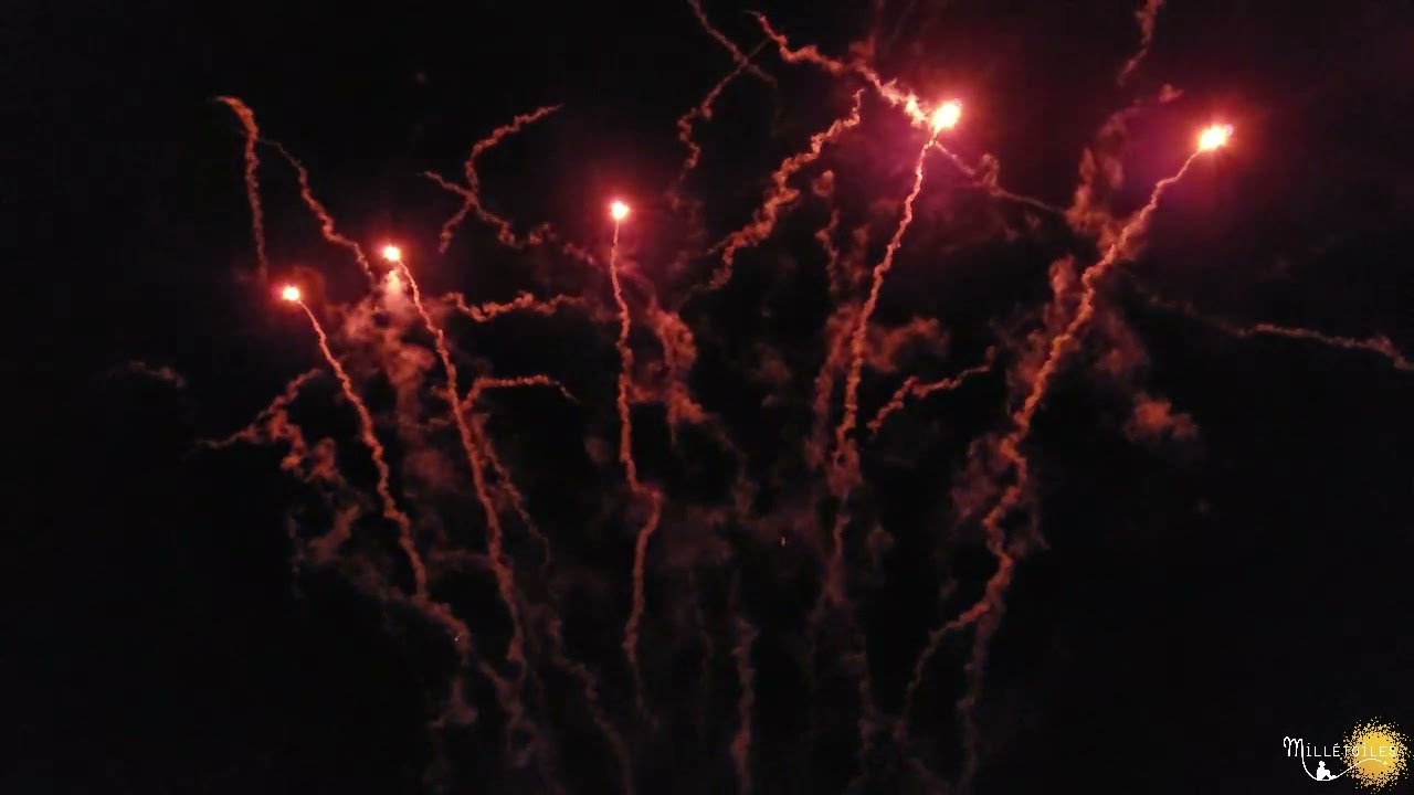 Feu d'artifice pour le Noël d'Oraison