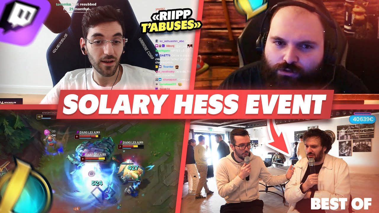 NARKUSS SABOTE LE SOLARY HESS EVENT - Best Of LoL #1284 R&eacute;actions