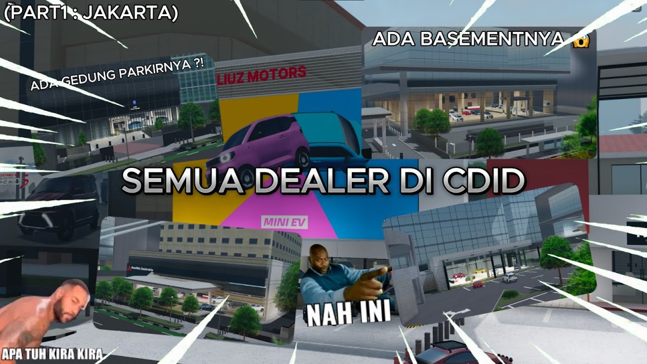 SEMUA DEALER MOBIL DI CDID PART 1 - ROBLOX  CAR DRIVING INDONESA (CDID)