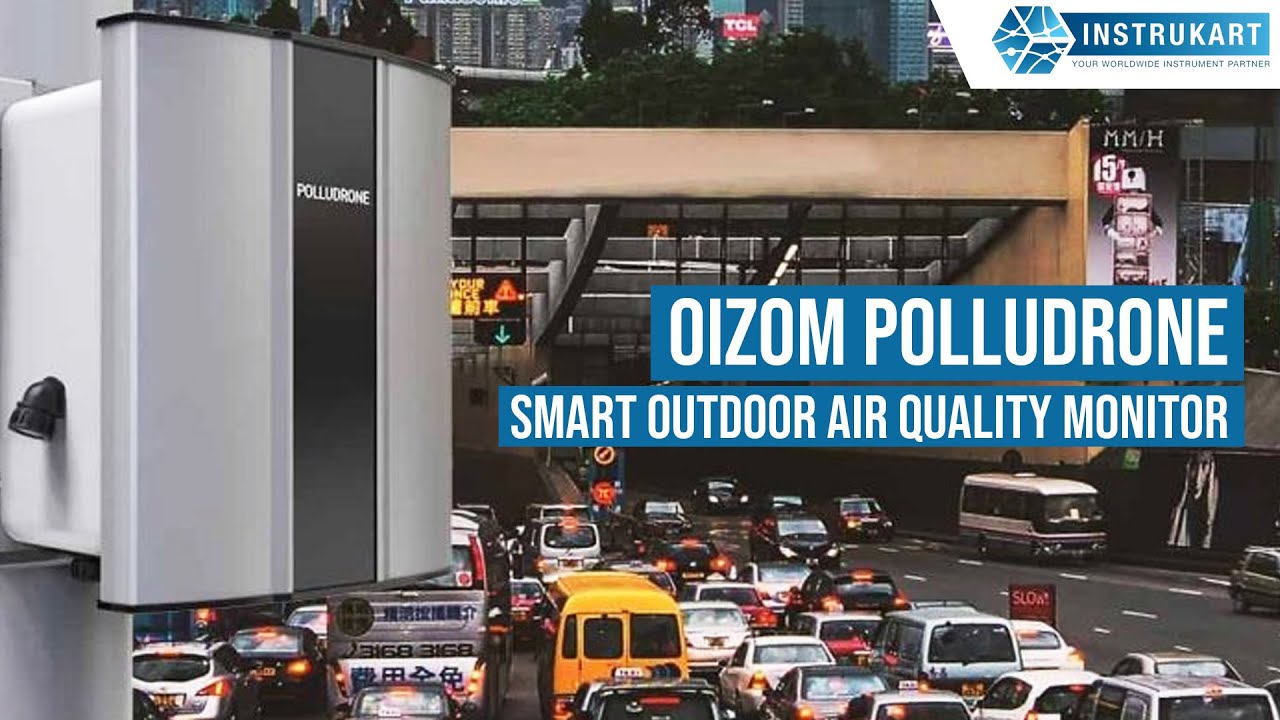 Монитор качества наружного воздуха | Серия Oizom Polludrone | 100% солнечная энергия | Конструкци...