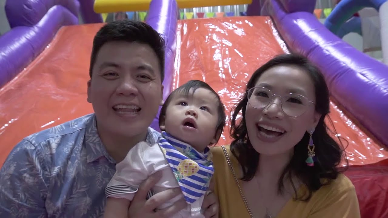 Jared at 1 - Summer Pineapple Themed Party