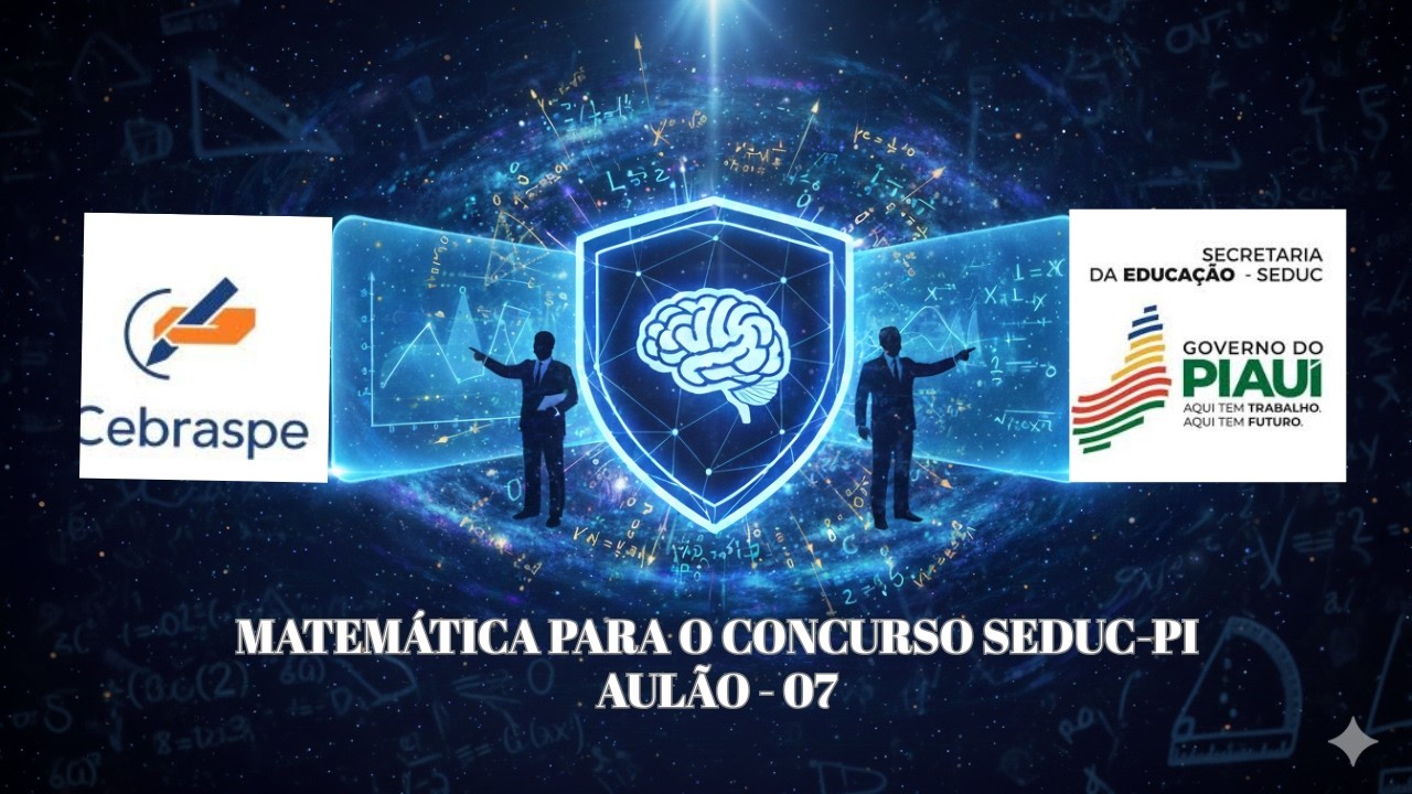 CONCURSO SEDUC-PI 2025: COMO RESOLVER QUESTÕES DE MATEMÁTICA DA BANCA CEBRASPE | 7°  AULÃO