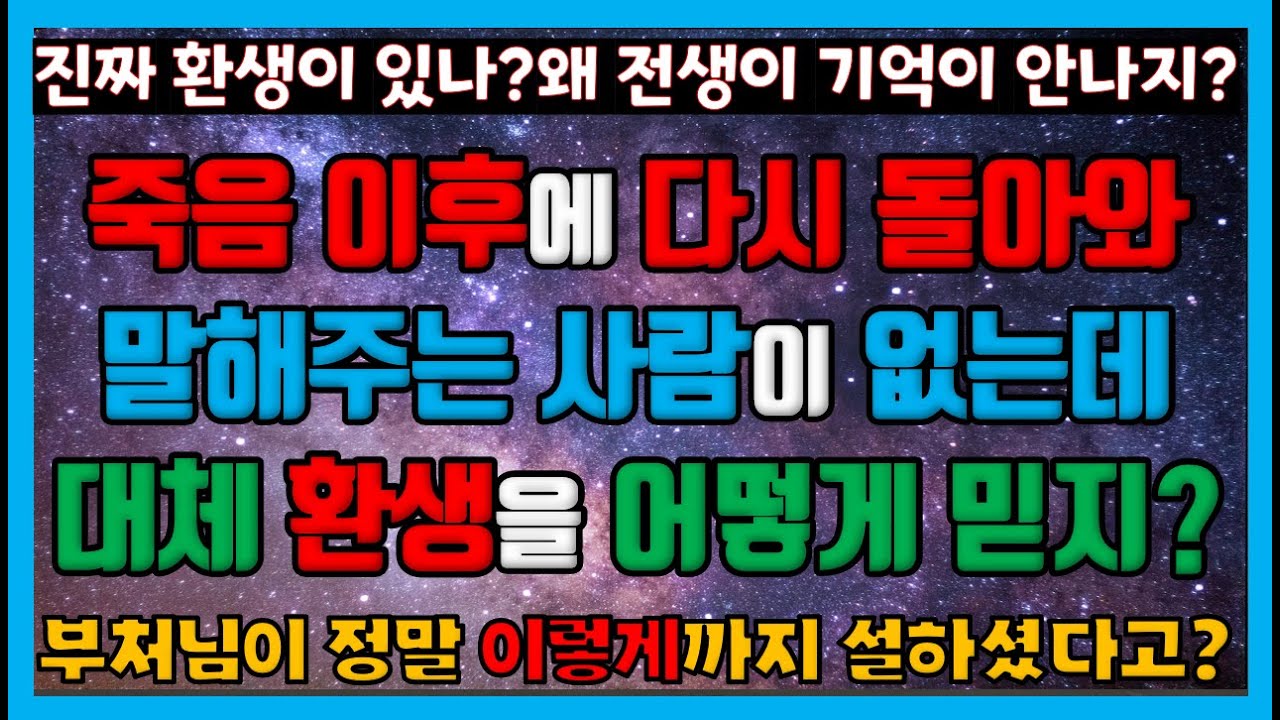 왜 인간은 전생을 기억하지 못하는가? 정말 부처님이 이렇게까지 상세히 법문하셨다고? | 죽음과 환생, 마음과 우주, 그 미스터리