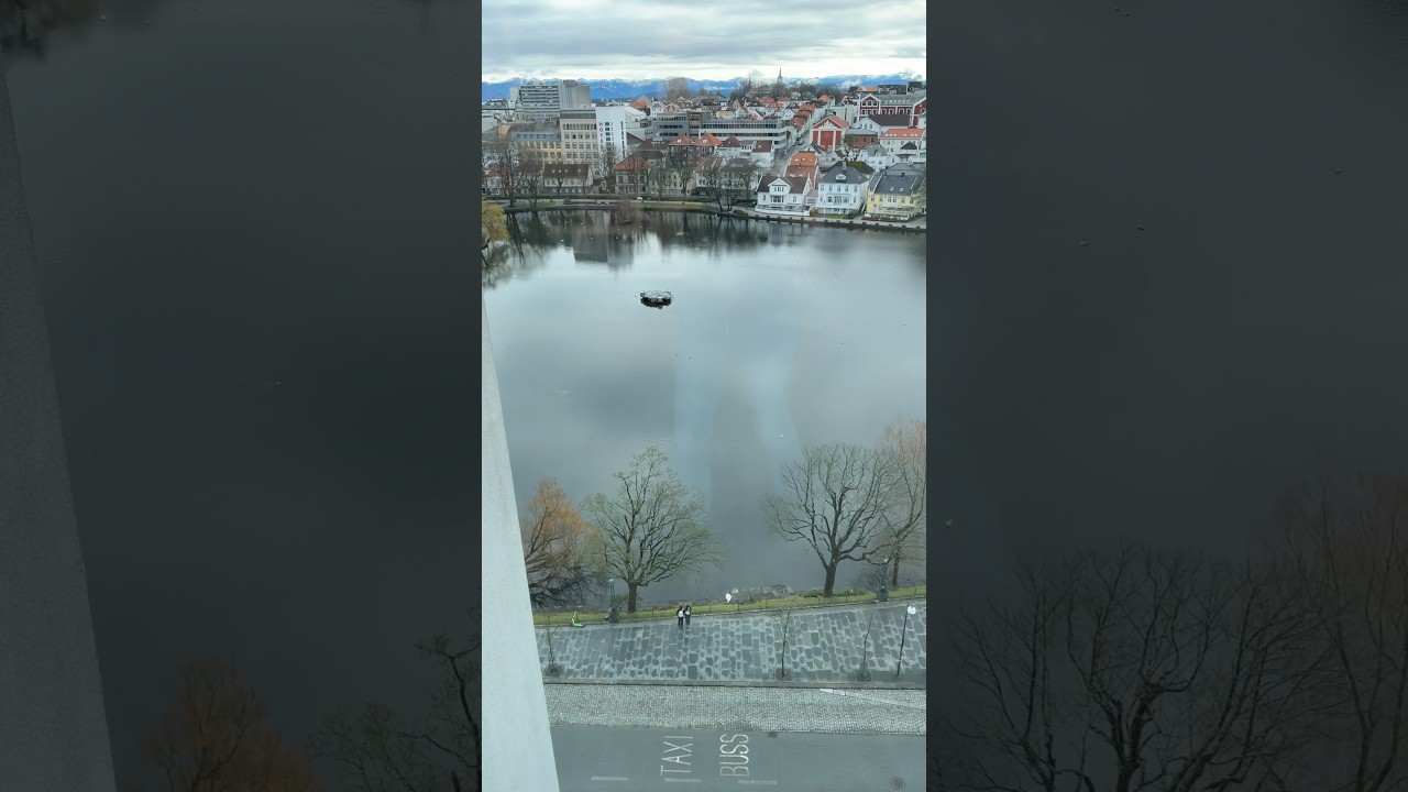 Stavanger widok z najwyzszego pietra Radisson Blu 