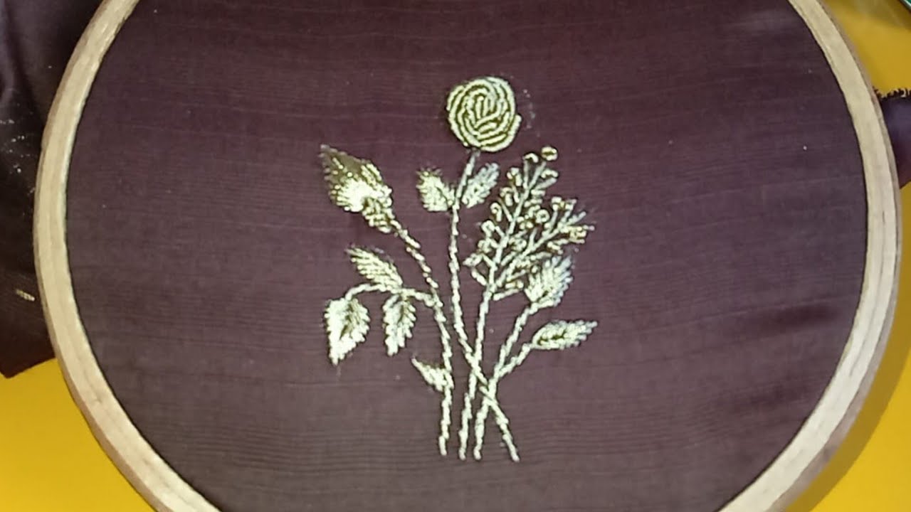 Embroidery Design For Winter Dresses|| Amazing Tricks Of Flower Hand Embroidery 