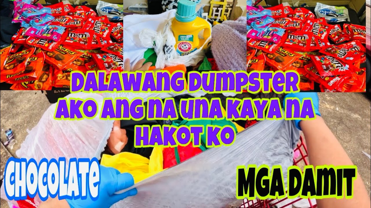 DUMPSTER DIVING/UKAY-UKAY CHOCOLATE ANG DAMI🥰🥰#dumpsterdiving #mabethslotsvlog #viral