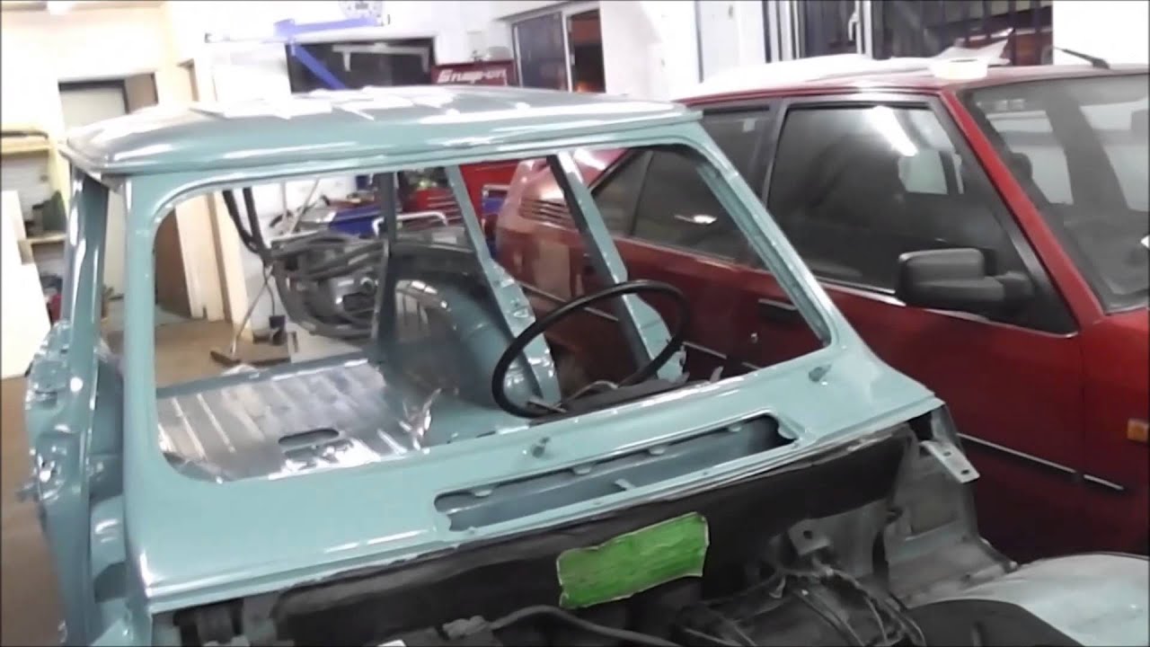 Citroen Ami 8 restoration project (At the paint shop) Part 3