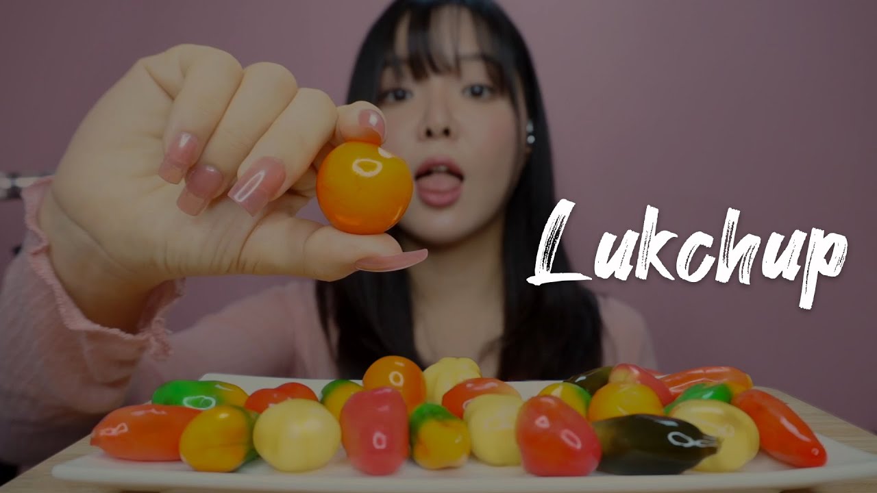 АСМР Десерт небесный😇 ест Lukchup (+Крупный план)