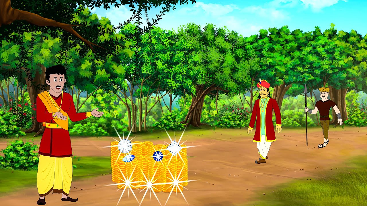 विचित्र तकदीरवाला लकड़हारा | vichitra takdir wala lakadhara | cartoon | moral story | Hindi Kahani