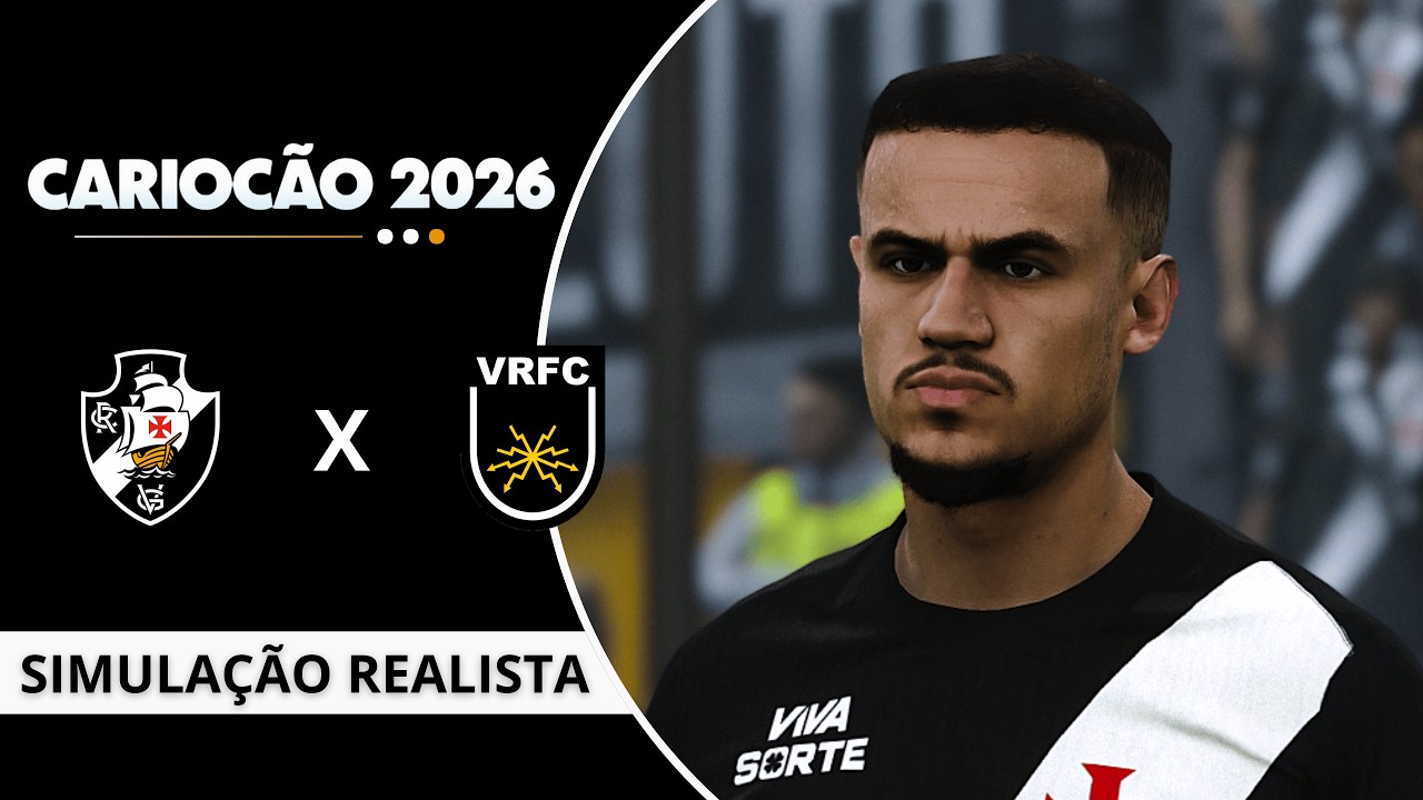 Vasco vs Volta Redonda | CARIOCÃO 2026 - Quartas de Final | PES 2026 GOGOZPATCH.