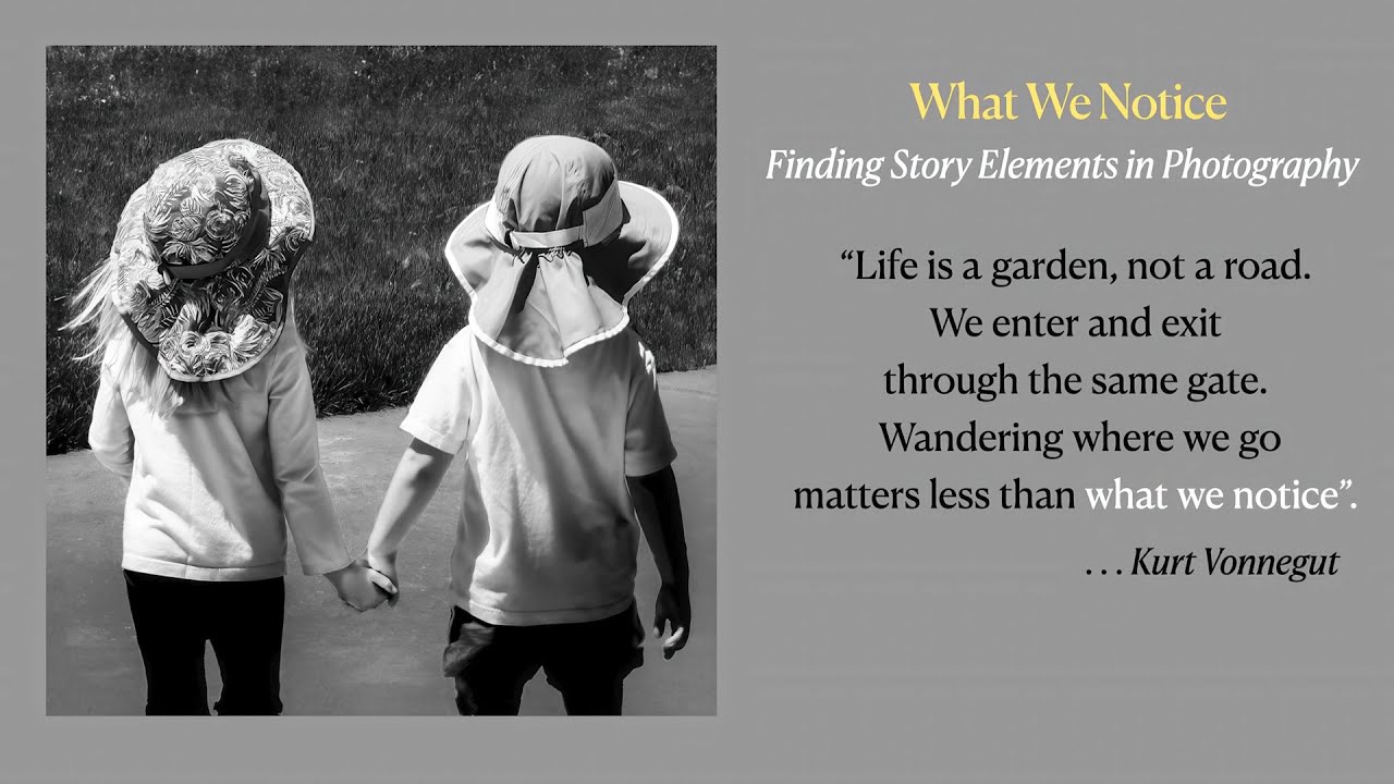 Finding story elements in photography - what we notice