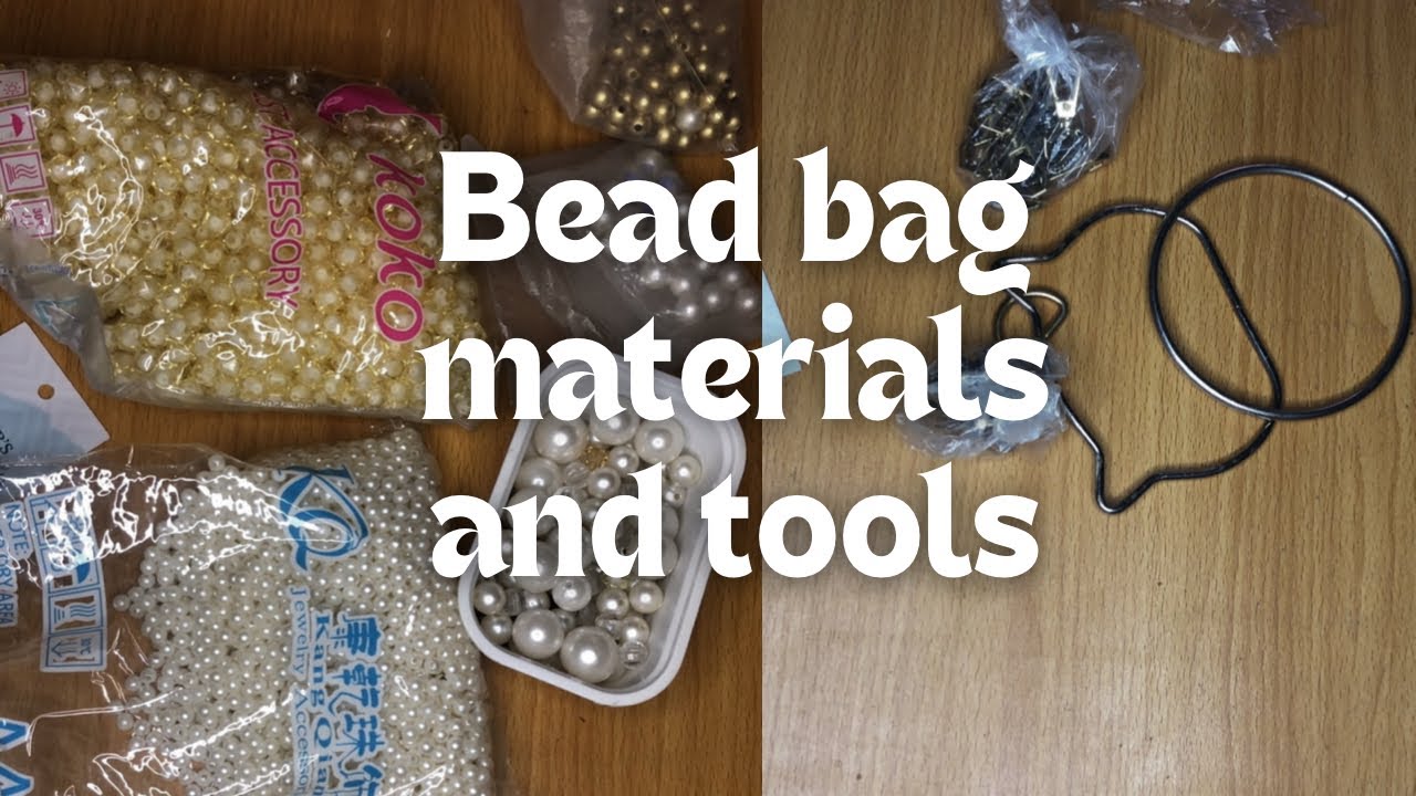 Beaded bag materials and tools||what you should know as a beginner.  #beadbag #begginers #craft