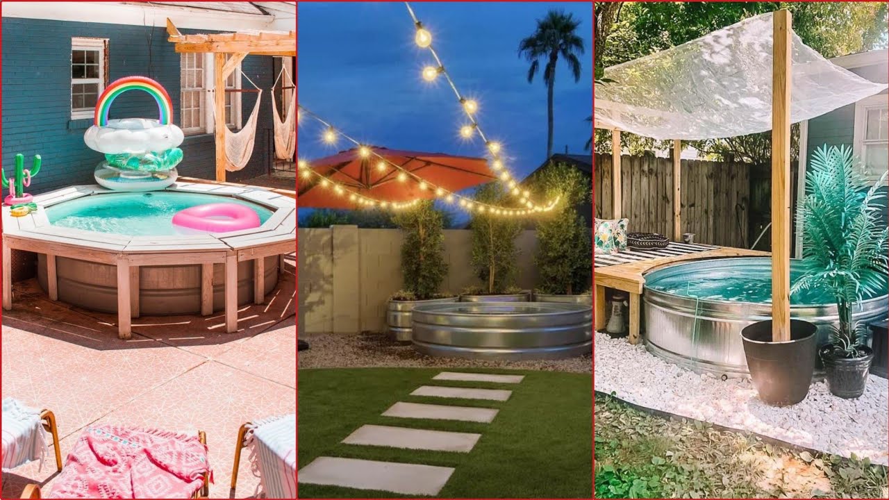 Stock Tank Pool Ideas Backyards l Summer Pool Ideas l Home Decor