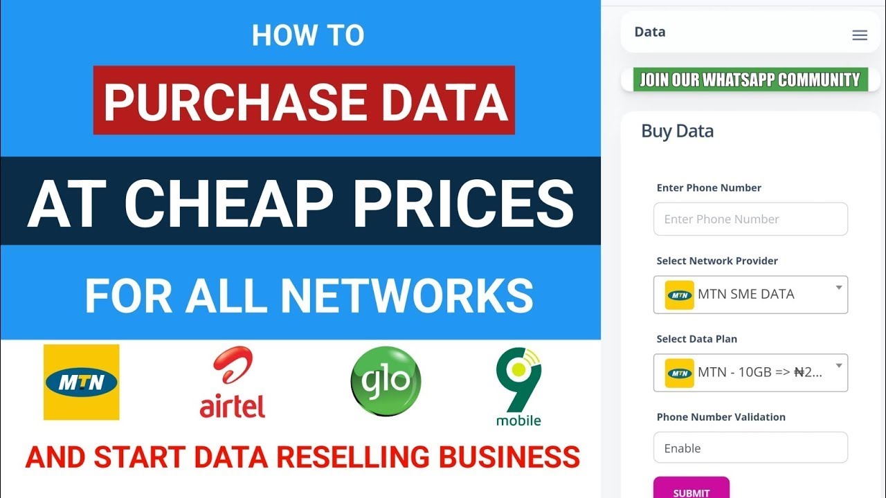How To Purchase Data at Cheap Prices and Start Data Reselling Business