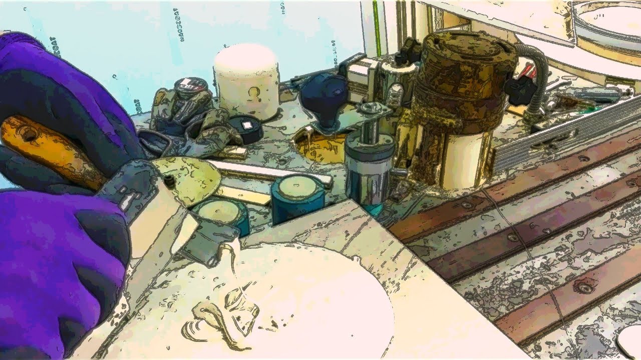 Подготовка кромочника к работе, замена клея.