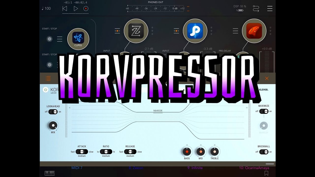 KORVPRESSOR AUv3 Dynamic Compressor by Klevgrand BIG UPDATE for the iPad