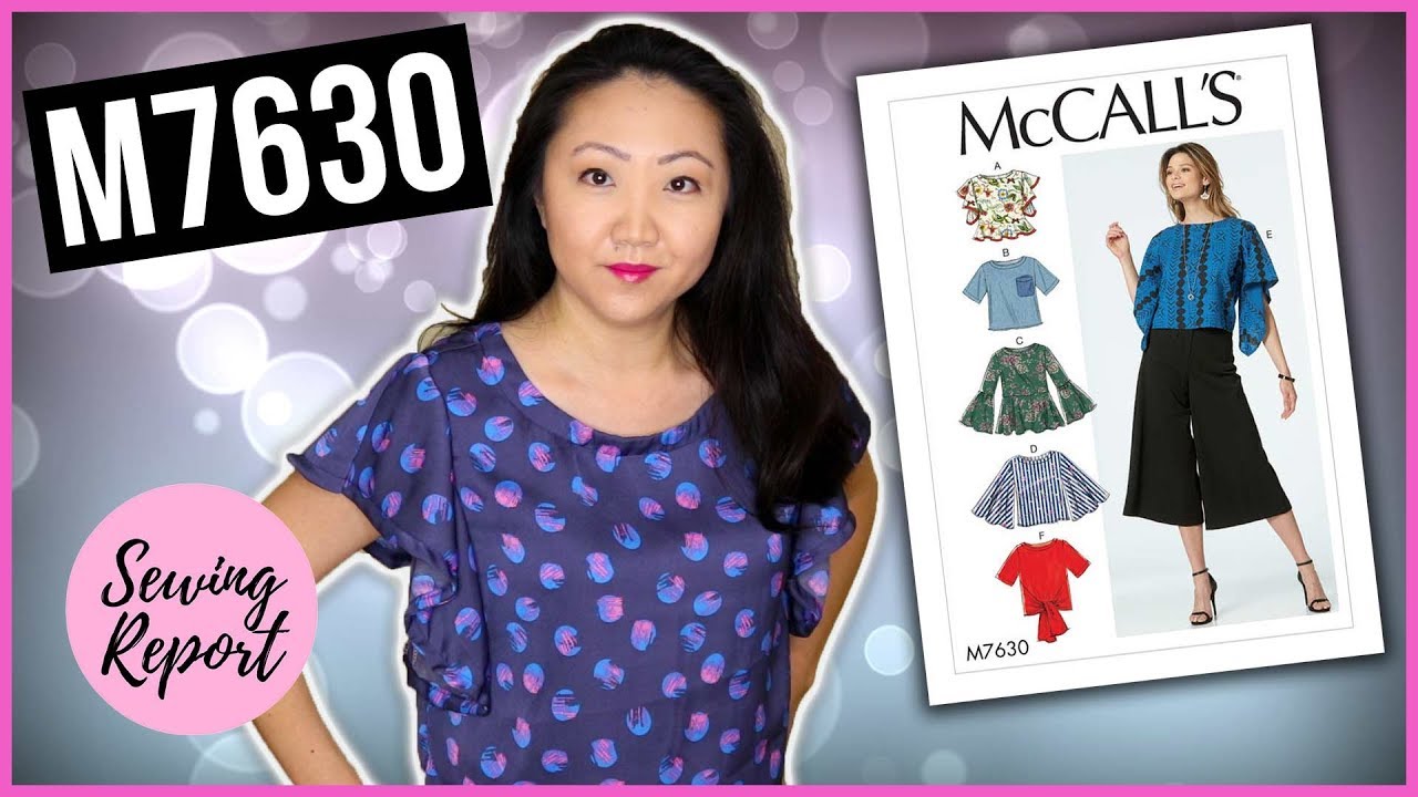 Sew With Me! McCall's M7630 Misses' Tops 👚 Easy Sewing Pattern | SEWING REPORT