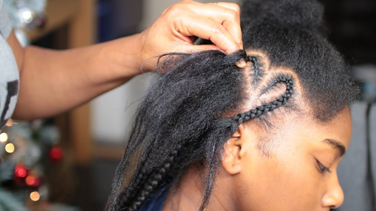 HOW TO: HEART SHAPED CORNROWS