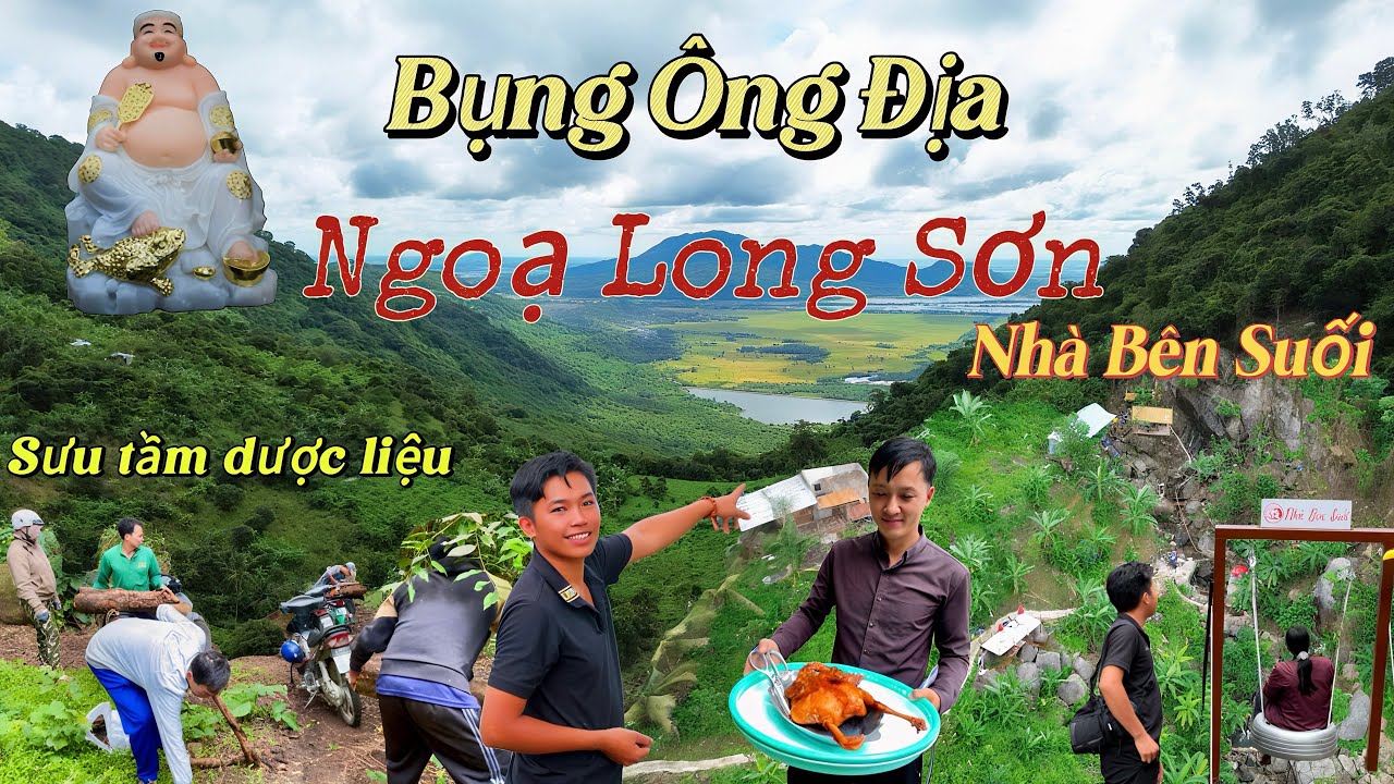 Núi Dài An Giang (bụng Ông Địa) Hành Trình Sưu Tầm Dược Liệu |Tham quan Quán Nhà Bên Suối có gì??