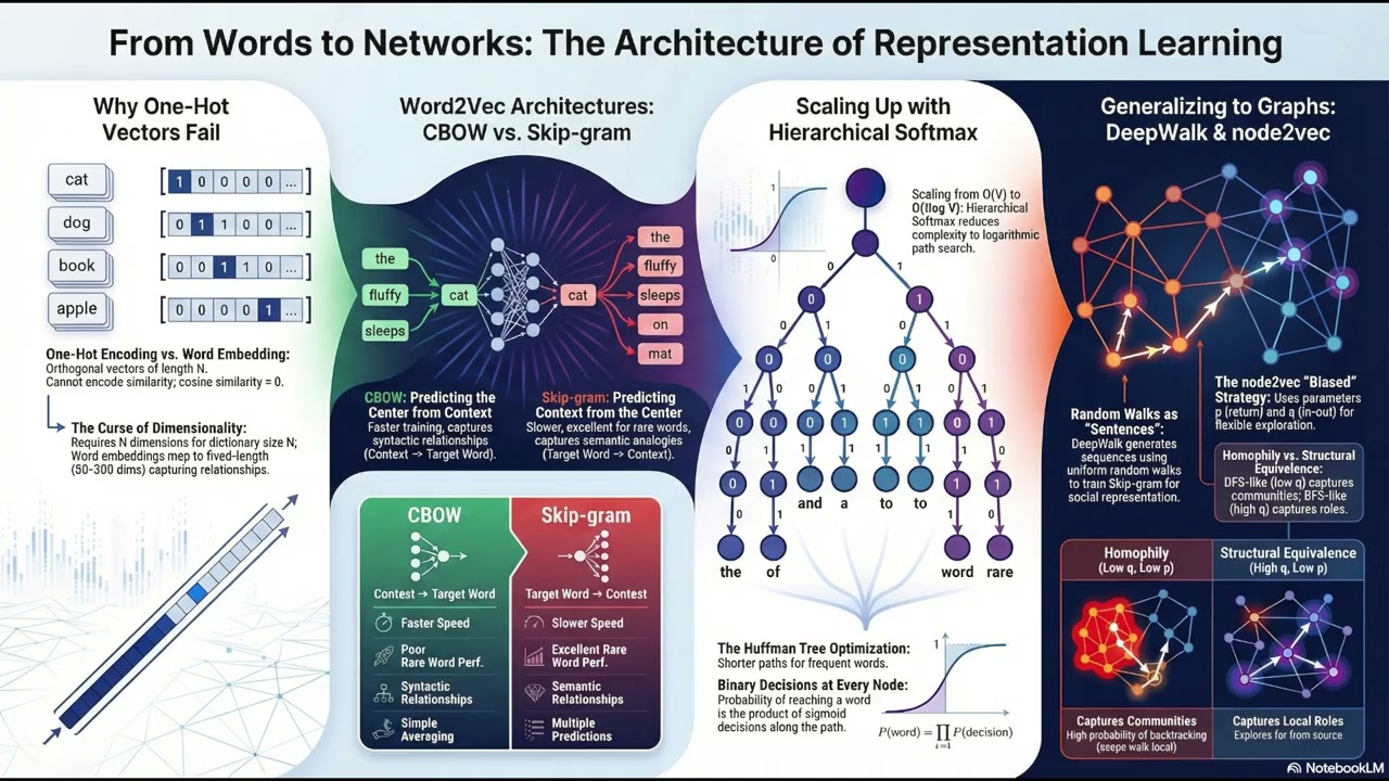 Word2Vec for Graphs: Understanding DeepWalk and Node2Vec