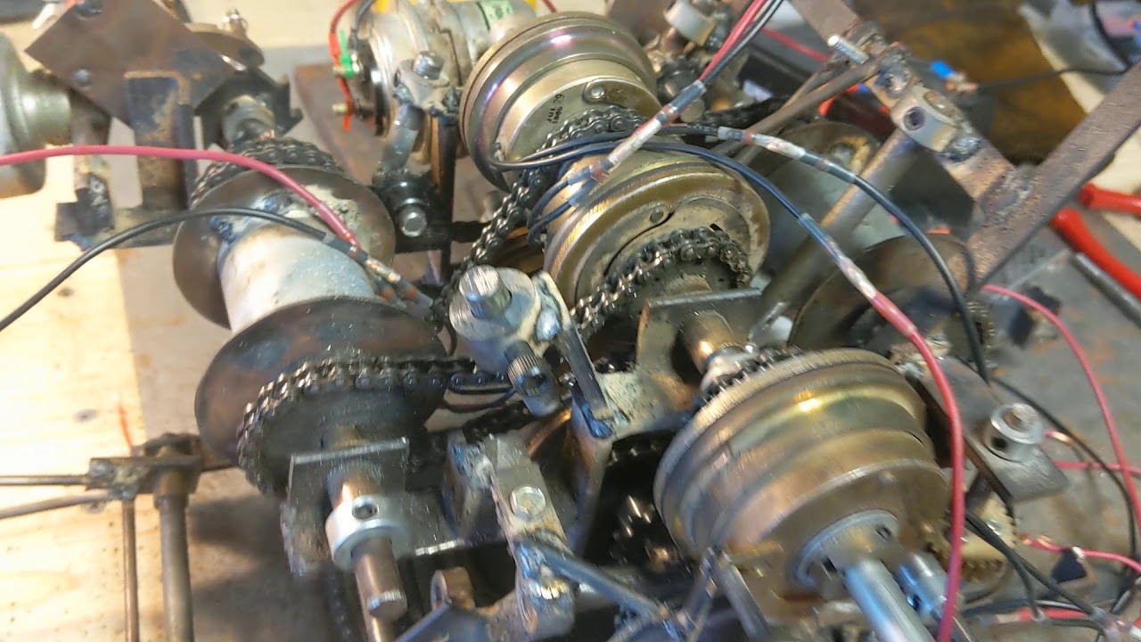 RC crane testing clutch strength