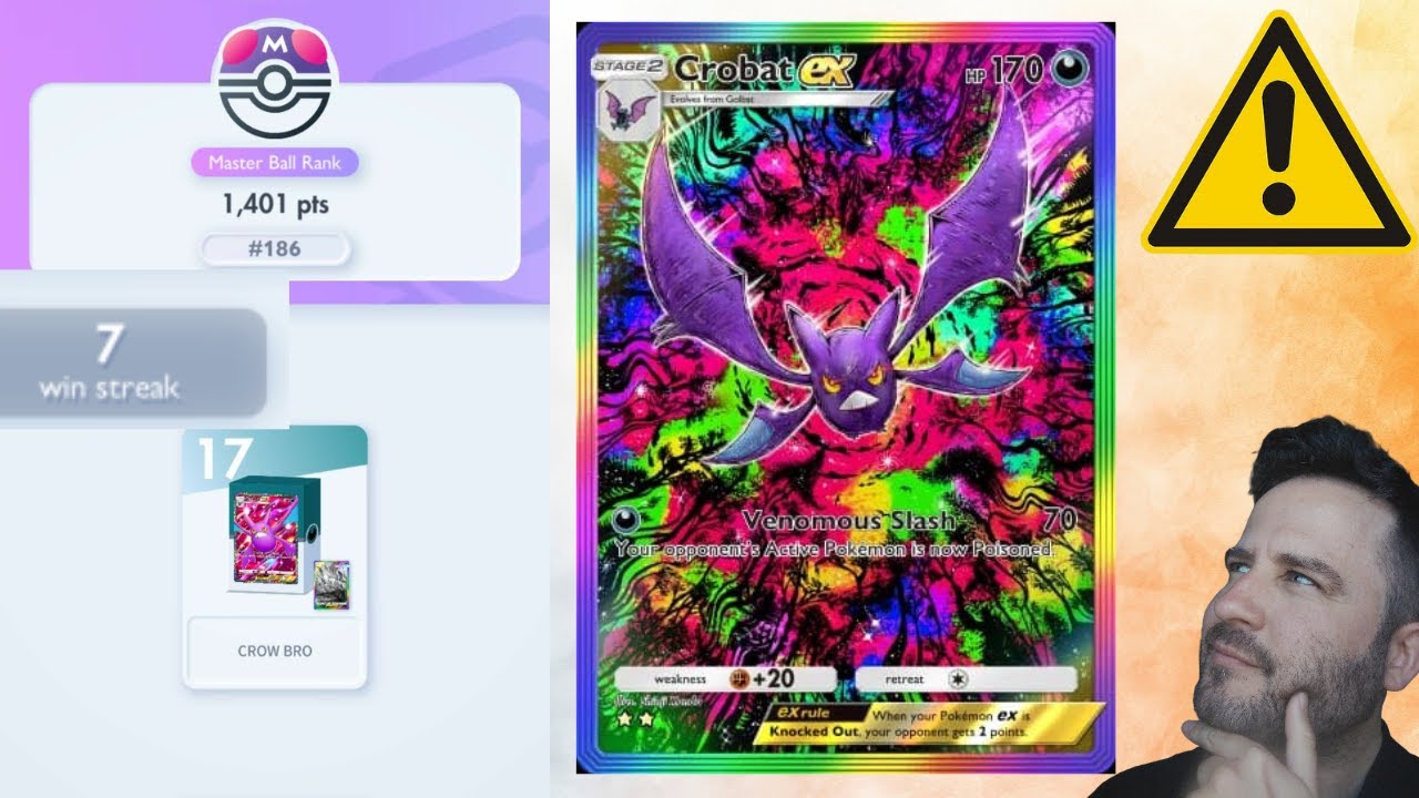Crobat Is The Best Ranked Deck And It's Not Even Close — Top 100 Masterball Rank.
