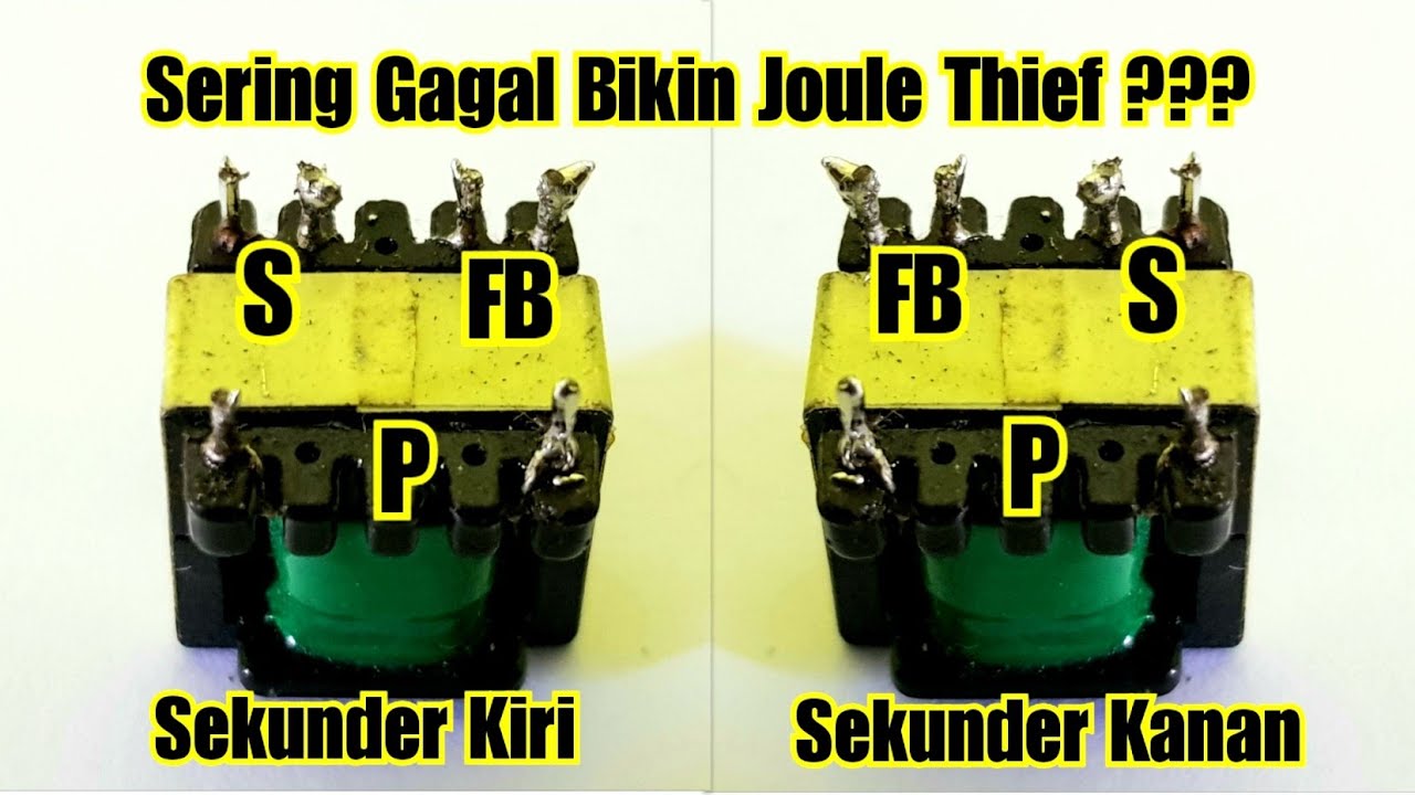 Joule Thief 3.7V To 220V - JT dengan Trafo beda Pin Sekunder, JT D882 - Bikin Lampu Emergency