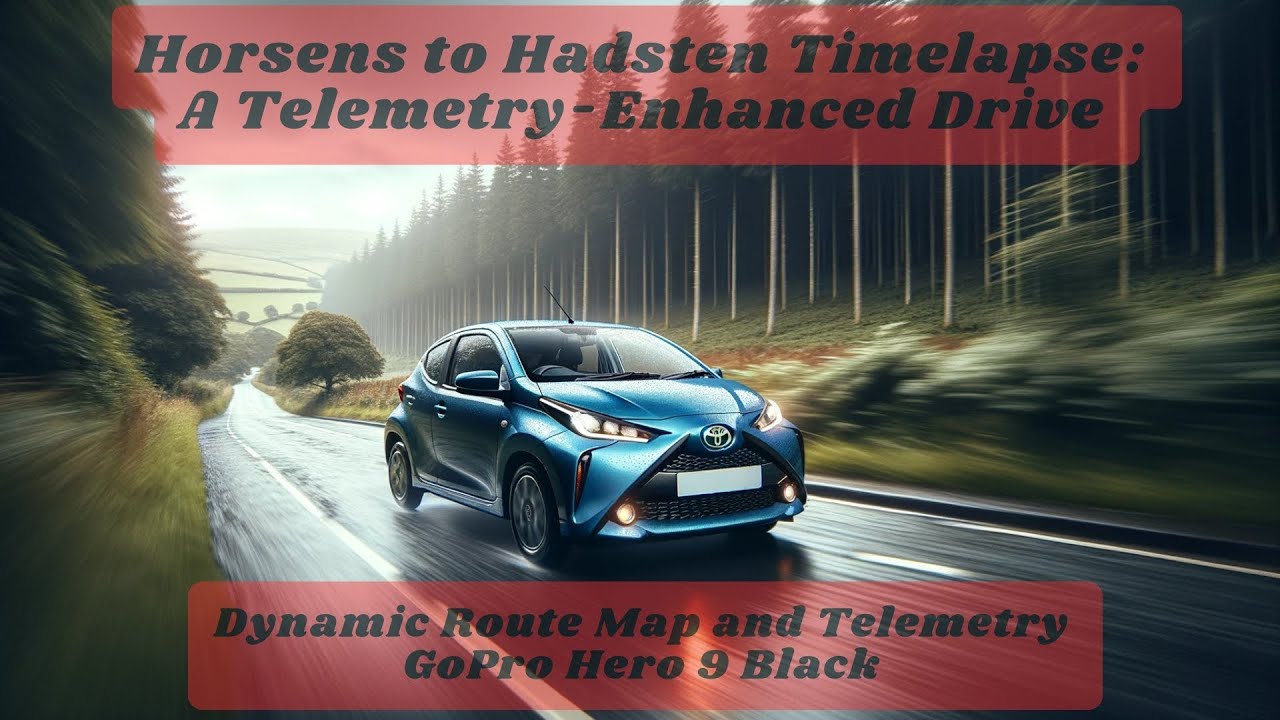 Horsens til Hadsten Timelapse: En Køretur med Telemetri - GoPro Hero 9 Optagelse