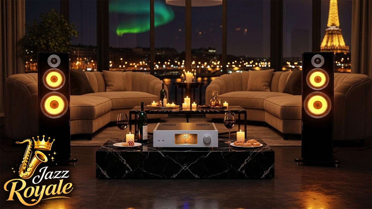 Romantic City Night Jazz 🌙 Calm Background Jazz for Study, Focus & Relax