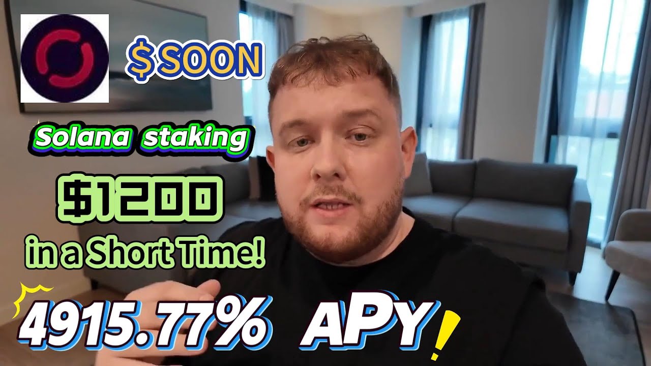 Stake SOON Now! 4915.77% APY Crypto Farming in 2025's Top SOON solana
