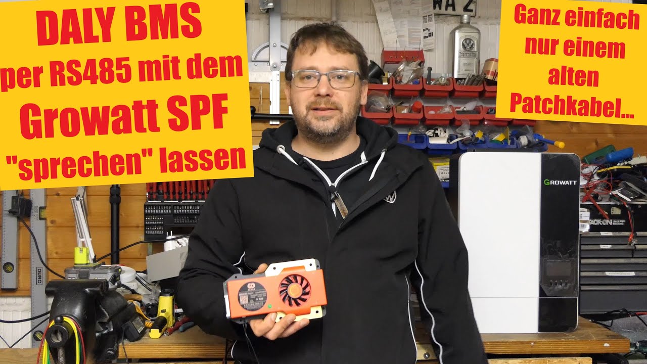 Growatt SPF über RS485 mit dem Daly BMS kommunizieren lassen - ganz einfach