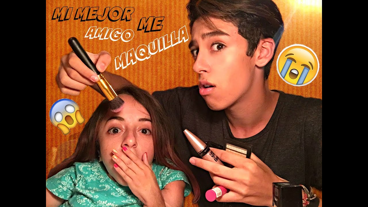 MI MEJOR AMIGO ME MAQUILLA| Melanie Celeste