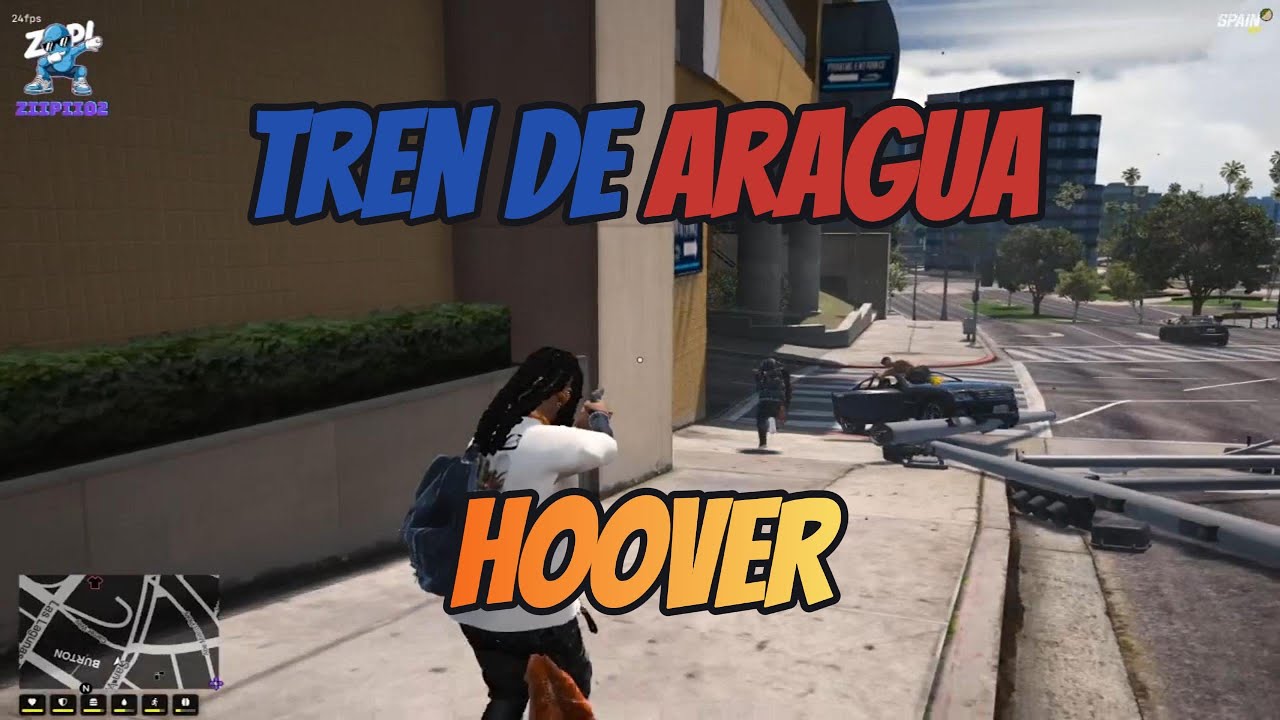 TIROTEO 🚂Tren De Aragua🚂vs 🍊HOOVER🍊 SpainRP GTA V ROLEPLAY