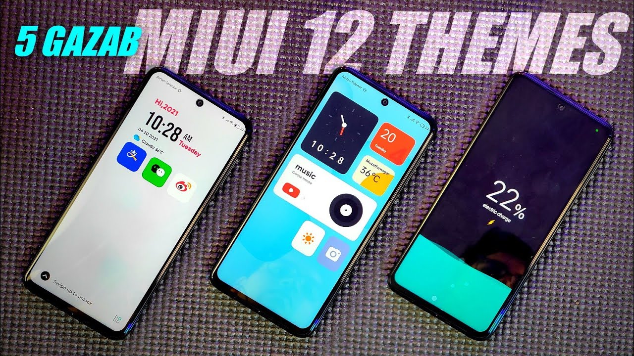 Best MIUI 12 Theme with Charging Animation & Boot Animation