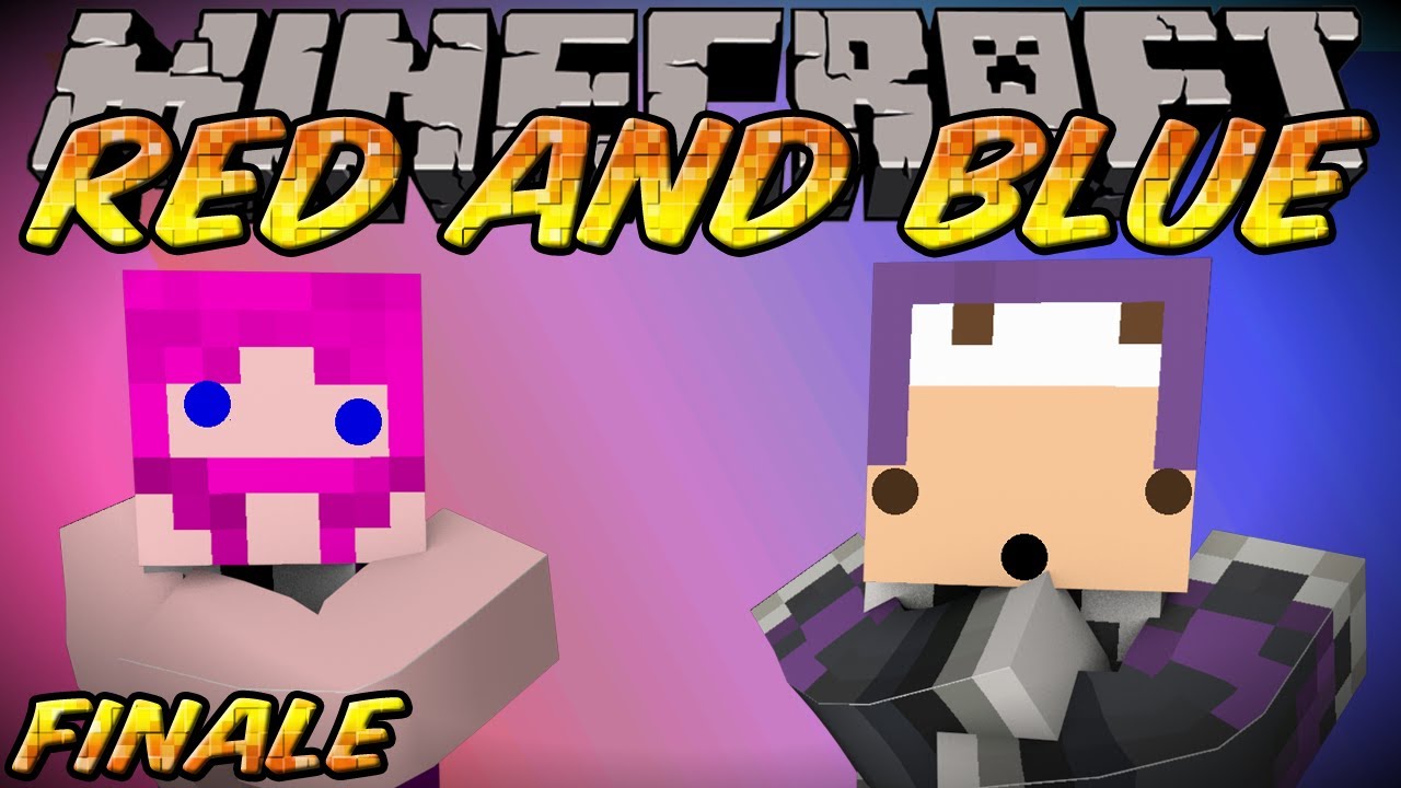 Minecraft RED AND BLUE CO-OP ADV/PUZZLE MAP FINALE W/ KKcomics