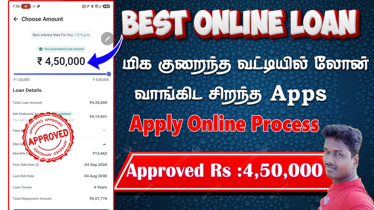 New Best Online Loan Application Approved Loan 4 5Lak with proof full details in Tamil