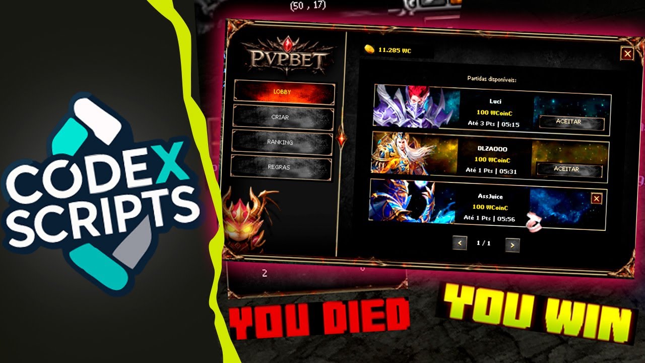 PVP BET V2 - SCRIPT LUA - LOUIS EMULATOR